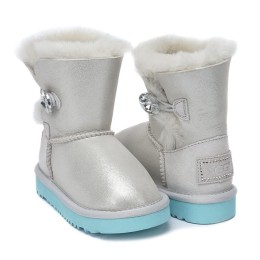 UGG Kids Bailey Button Do White
