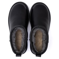 UGG Mens Classic Ultra Mini Leather Black