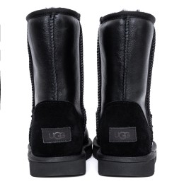 UGG Classic Short Metallic Black