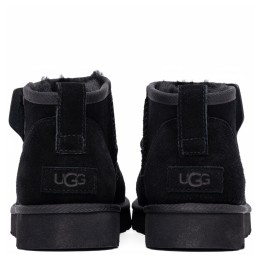 UGG Mens Classic Ultra Mini Zip Boot Black