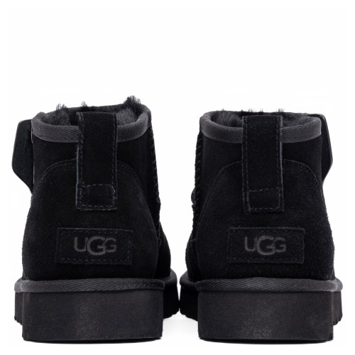UGG Mens Classic Ultra Mini Zip Boot Black