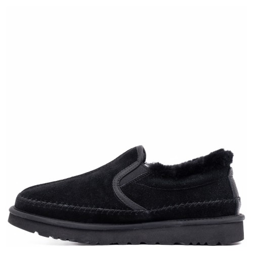 UGG Mens Stitch Slip On Black