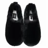 UGG Hailey Fluff Slippers Black