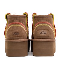 UGG Classic Ultra Mini Braid Platform Chestnut
