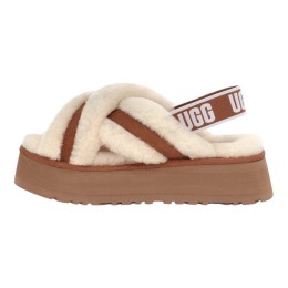 UGG Disco Cross Slide Chestnut