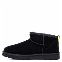 UGG Mens Classic Ultra Mini Zip Boot Black