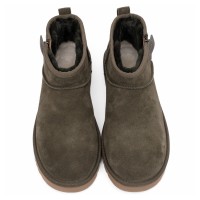 UGG Mens Classic Ultra Mini Zip Boot Khaki
