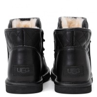 UGG Lodge Mini Leather Black