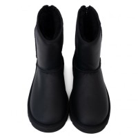 UGG Mens Classic Short Zip Metallic Black