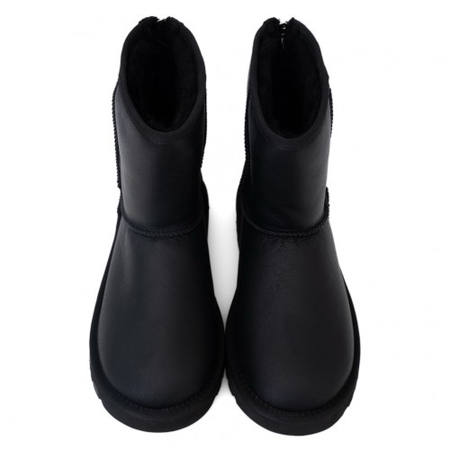 UGG Mens Classic Short Zip Metallic Black