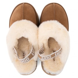 UGG Funkette Suede Platform Chestnut