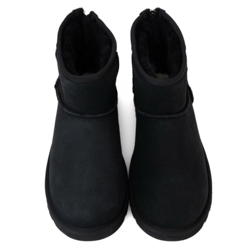 UGG Mens Classic Mini Zip II Black