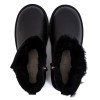 UGG Mens Classic Mini Double Zip Metallic Black