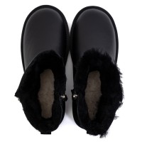 UGG Mens Classic Mini Double Zip Metallic Black