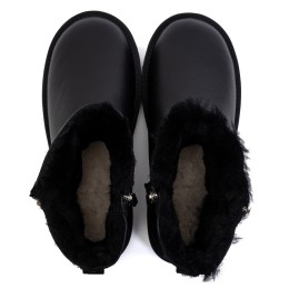 UGG Mens Classic Mini Double Zip Metallic Black