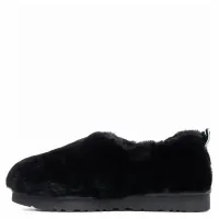 UGG Hailey Fluff Slippers Black