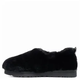UGG Hailey Fluff Slippers Black