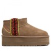 UGG Classic Ultra Mini Braid Platform Chestnut