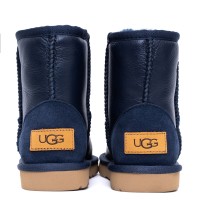UGG Kids Classic Short Metallic Navy