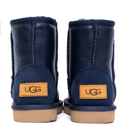 UGG Kids Classic Short Metallic Navy