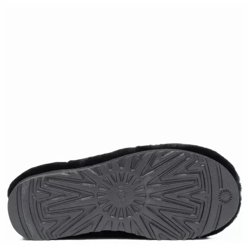 UGG Hailey Fluff Slippers Black