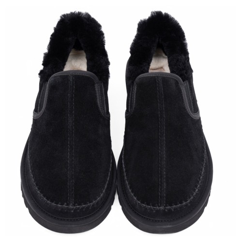 UGG Mens Stitch Slip On Black