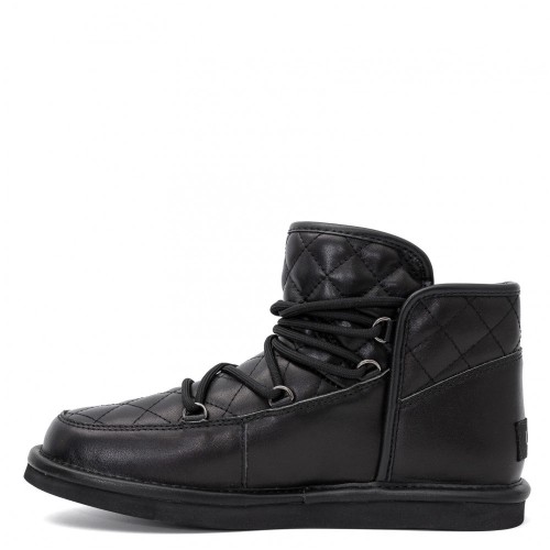 UGG Lodge Mini Leather Black