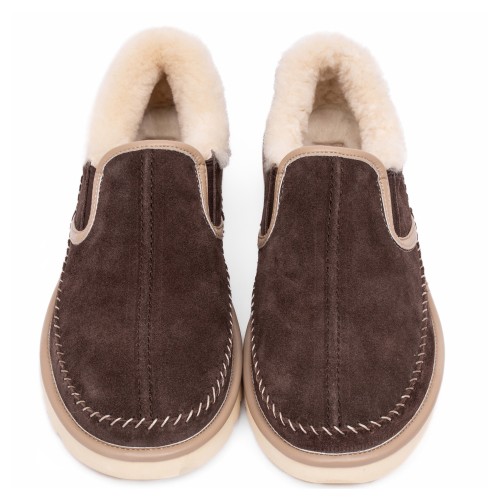 UGG Mens Stitch Slip On Chocolate