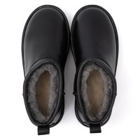 UGG Classic Ultra Mini Platform Leather Black