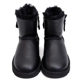 UGG Mens Classic Mini Double Zip Metallic Black
