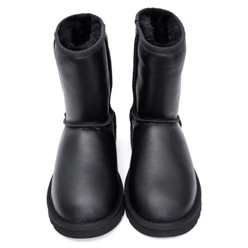 UGG Classic Short Metallic Black
