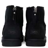 UGG Mens Classic Mini Zip II Black