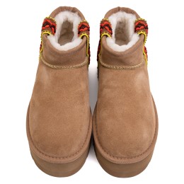 UGG Classic Ultra Mini Braid Platform Chestnut