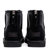 UGG Mens Classic Mini Zip Metallic Black