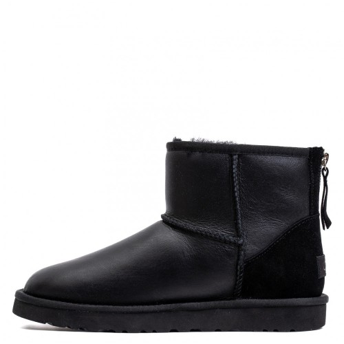 UGG Mens Classic Mini Zip Metallic Black