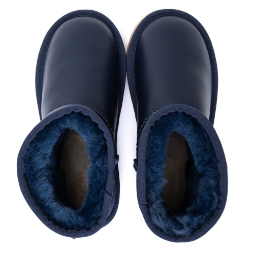 UGG Kids Classic Short Metallic Navy