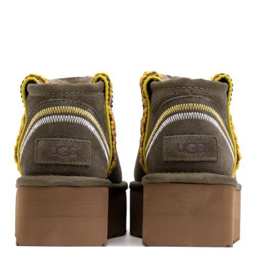 UGG Classic Ultra Mini Braid Platform Burnt Olive