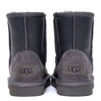 UGG Kids Classic Short Metallic Grey