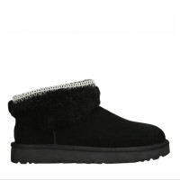 UGG Classic Ultra Mini Maxi Curly Boot Black