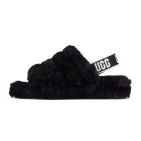 UGG Fluff Yeah Slide Black
