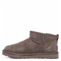 UGG Mens Classic Ultra Mini Zip Boot Smoke