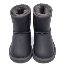 UGG Kids Classic Short Metallic Grey