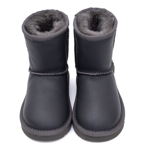 UGG Kids Classic Short Metallic Grey