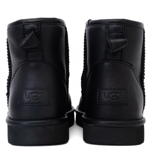 UGG Mens Classic Mini II Leather Black