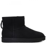 UGG Mens Classic Mini Zip II Black