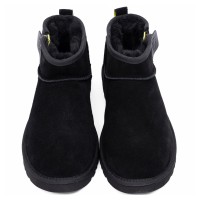 UGG Mens Classic Ultra Mini Zip Boot Black