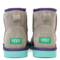 UGG Classic Mini II Grey-Aqua