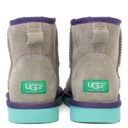 UGG Classic Mini II Grey-Aqua