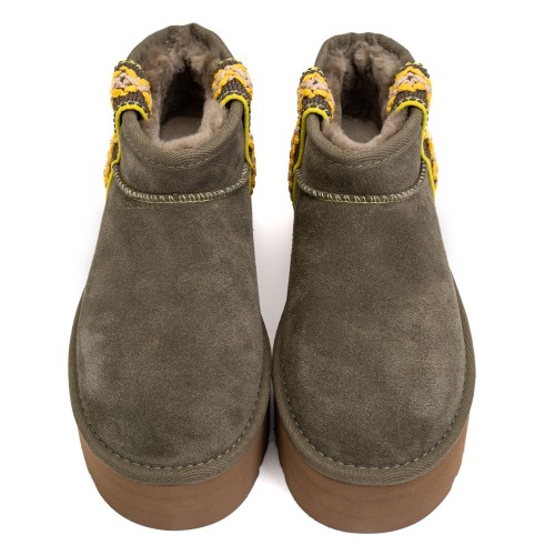 UGG Classic Ultra Mini Braid Platform Burnt Olive