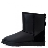 UGG Mens Classic Short Zip Metallic Black